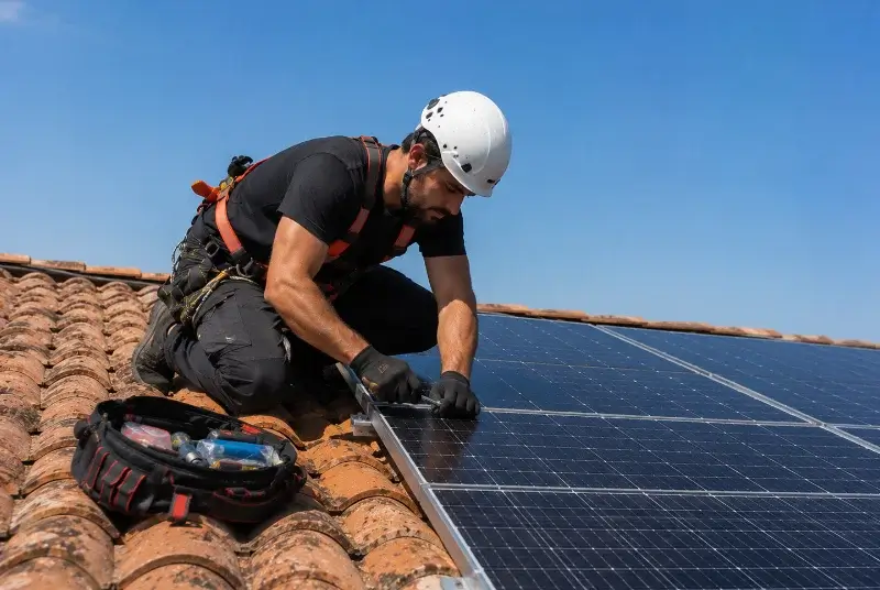 Maintenance et monitoring de panneaux solaires à Morlanne
